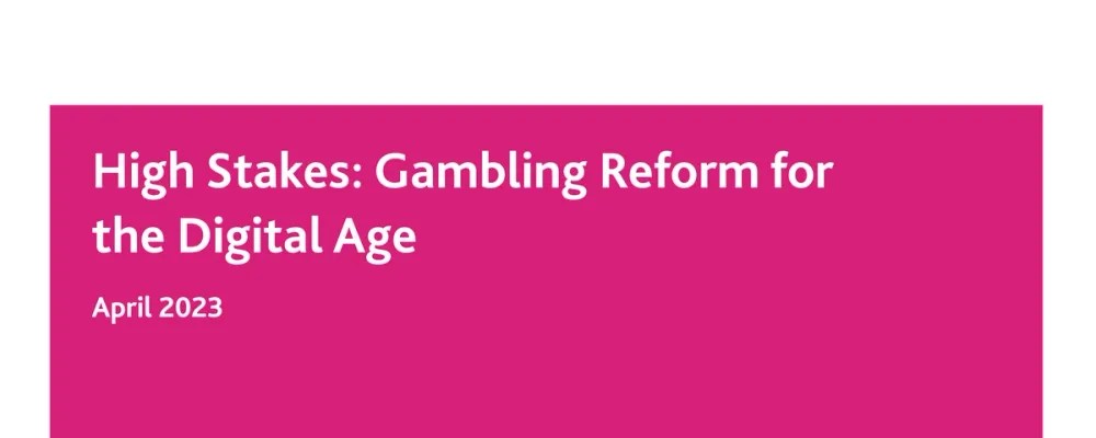 Peers for Gambling Reform Welcomes Gambling White&nbsp;Paper